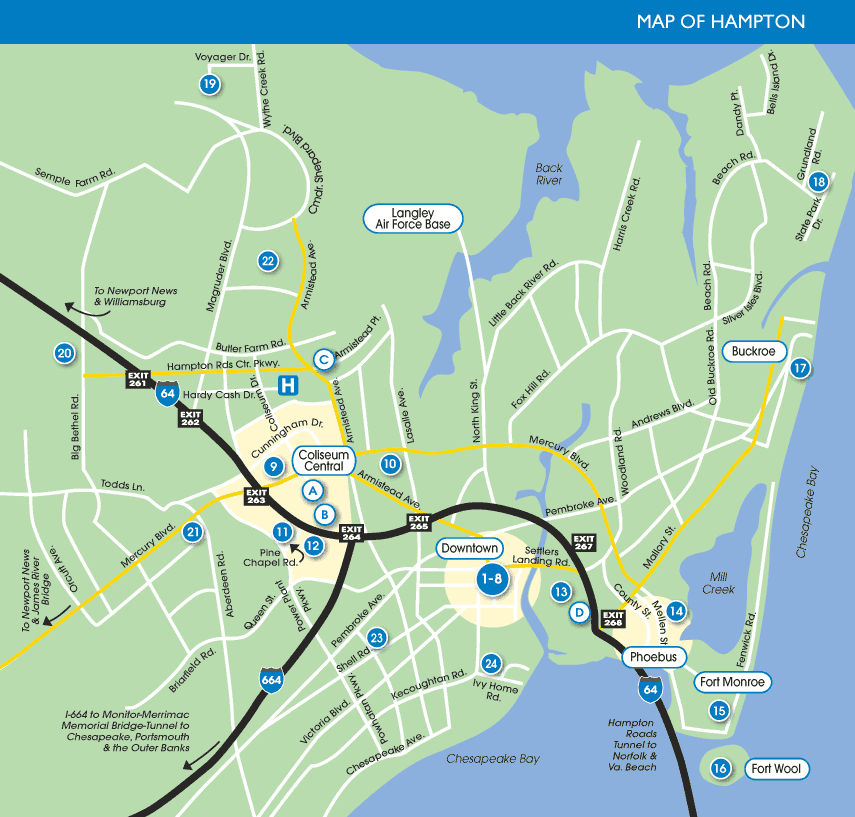 Map of Hampton